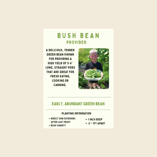 Bush Bean Seed Mix