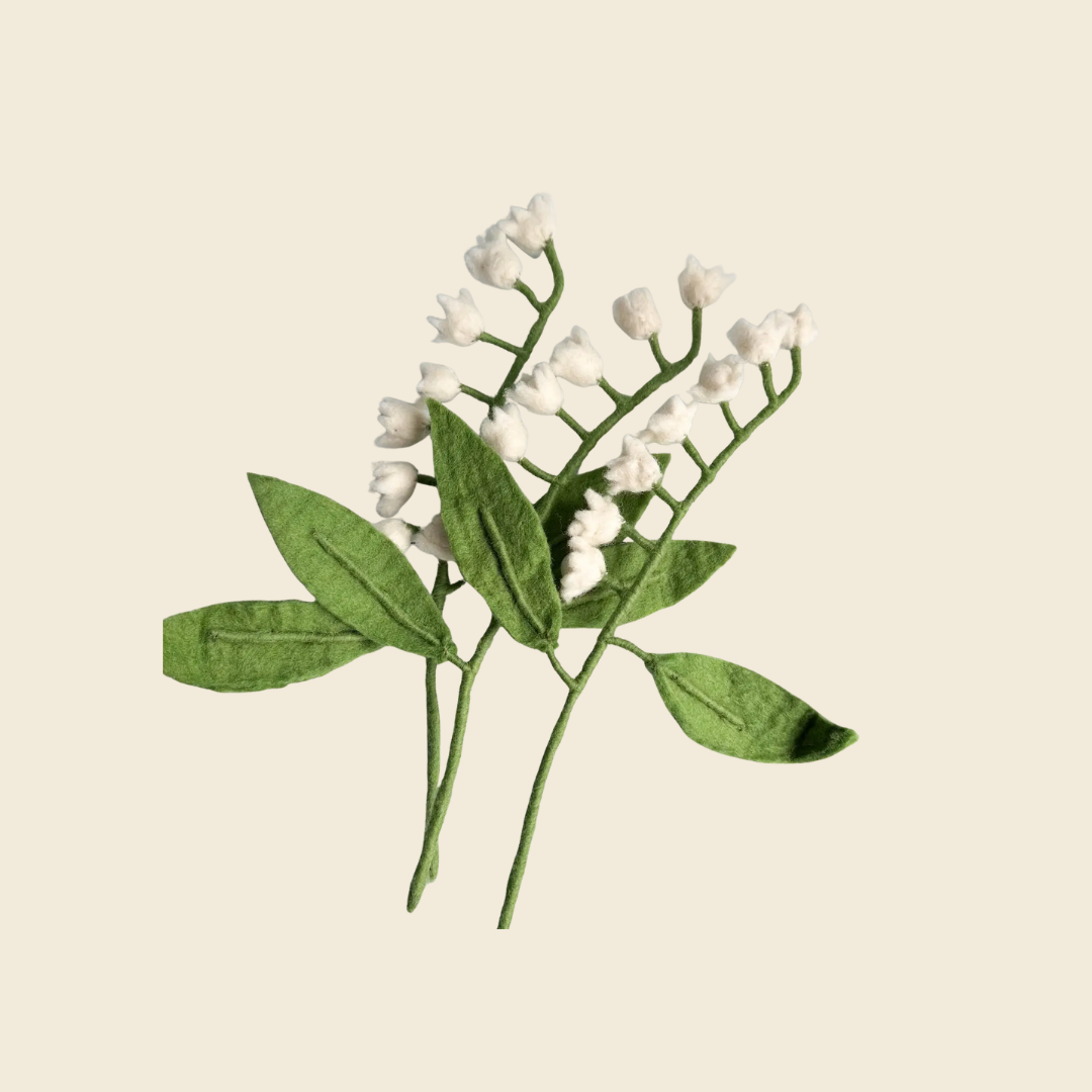 Felt Lily of the Valley Flower Stem