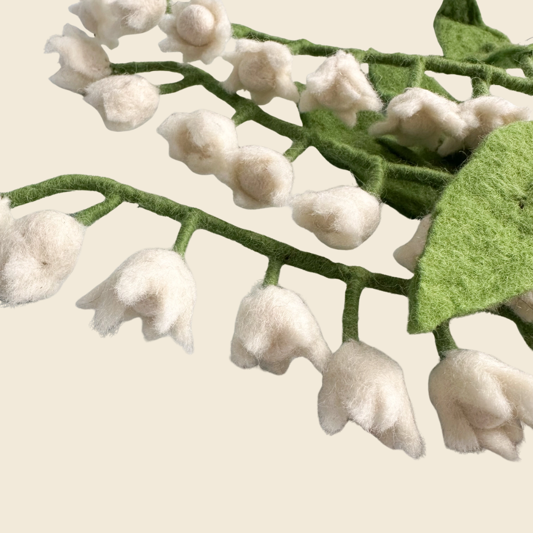 Felt Lily of the Valley Flower Stem