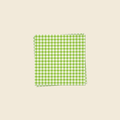 Green Gingham Cocktail Napkin