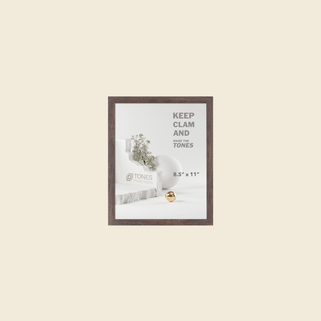 8.5 x 11 Dark Oak Frame