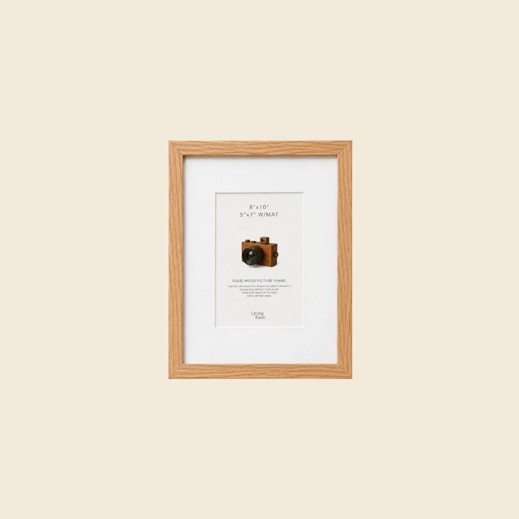 8x10 Natural Real Oak Frame