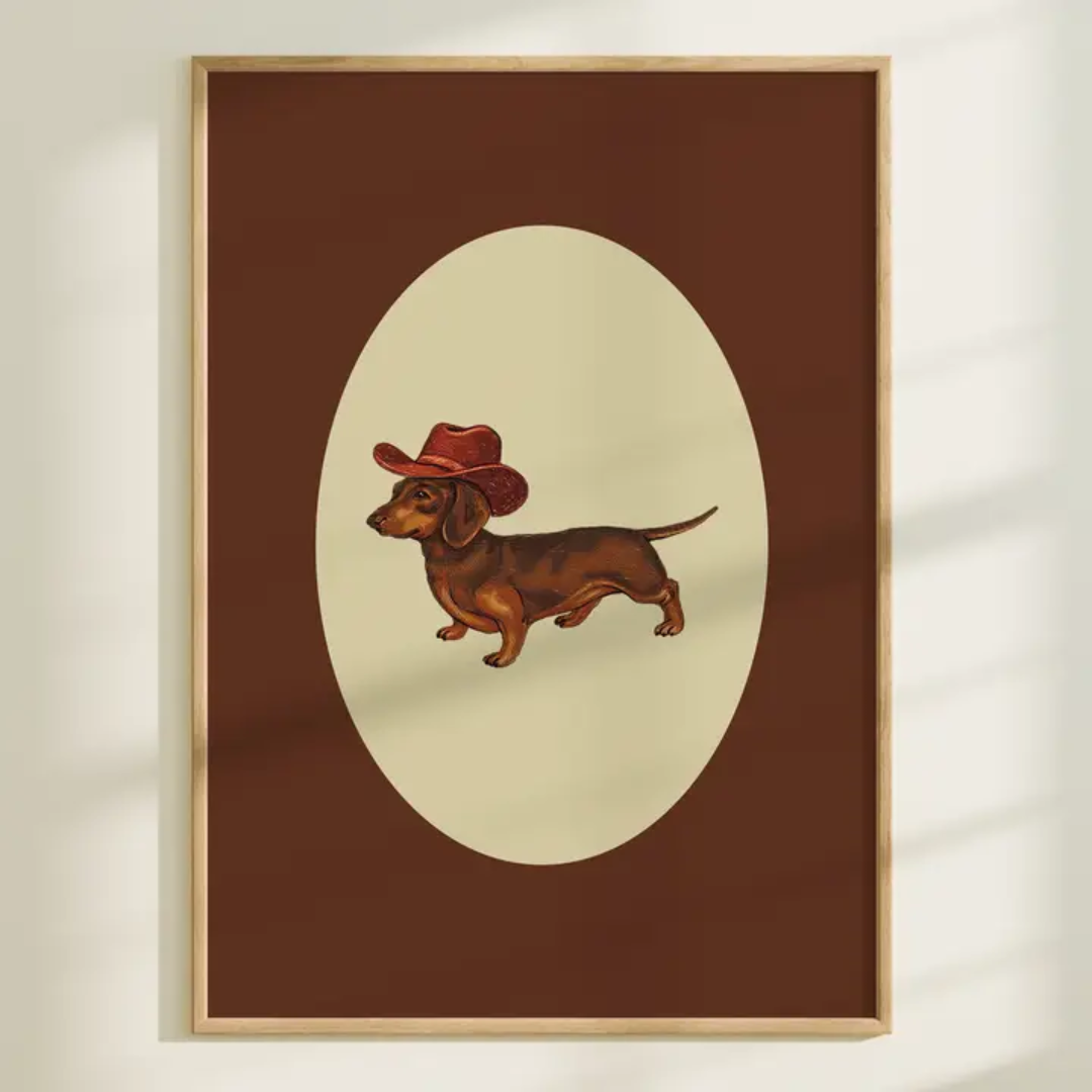 Western Dachshund Print (5x7)