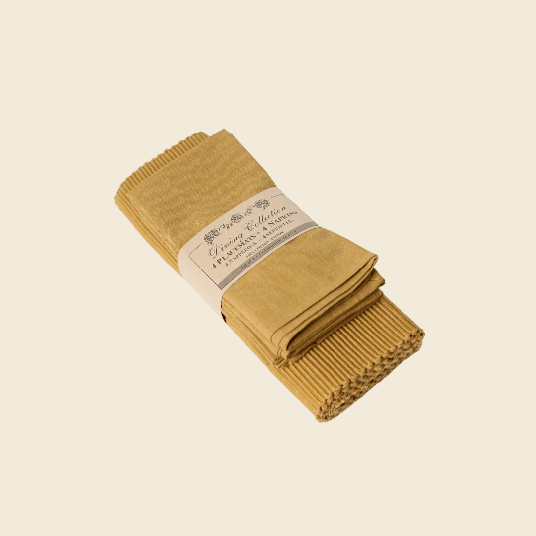 Mustard Placemat & Napkin Set