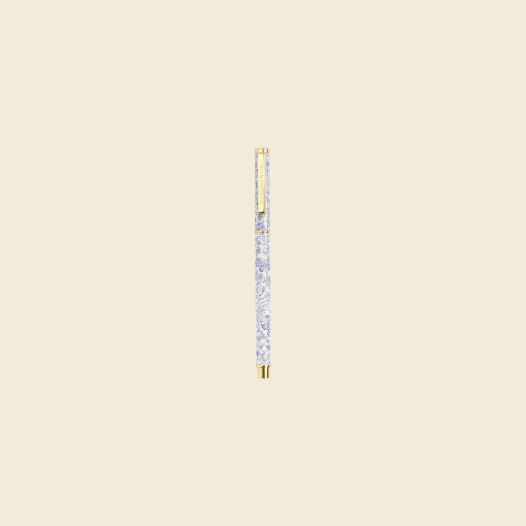 Blue Garden Rollerball Pen