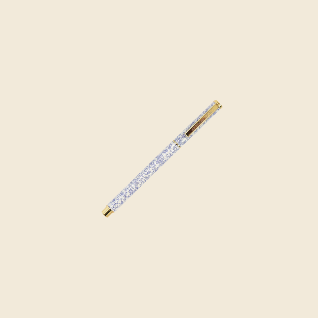 Blue Garden Rollerball Pen
