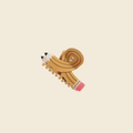Pencil Hair Claw Clip