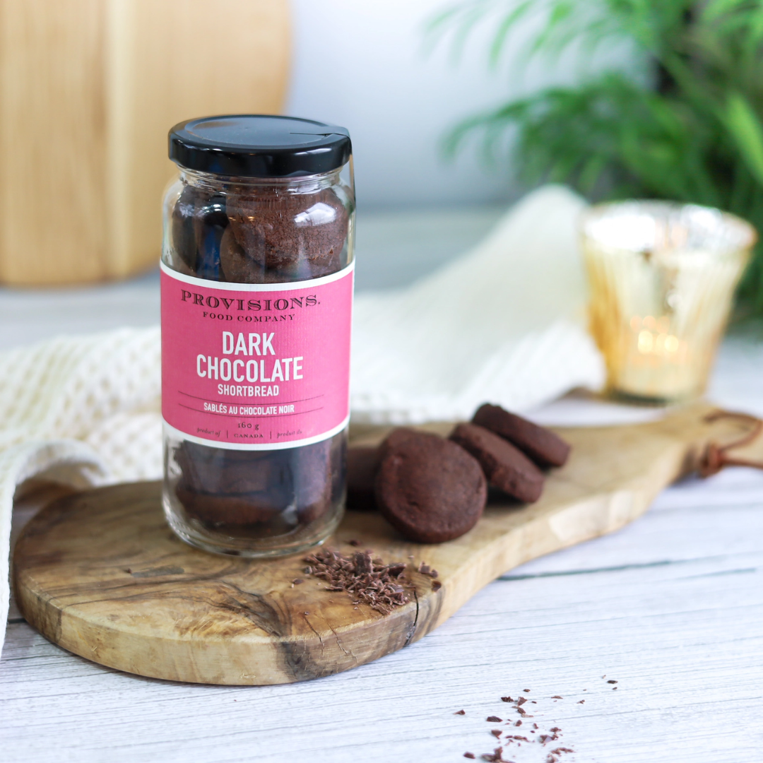 Dark Chocolate Shortbread Cookies