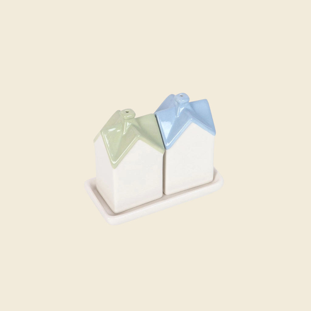 Pastel House Salt and Pepper Shakers