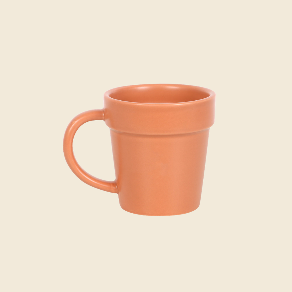 Ceramic Pot Mug and Shovel Spoon