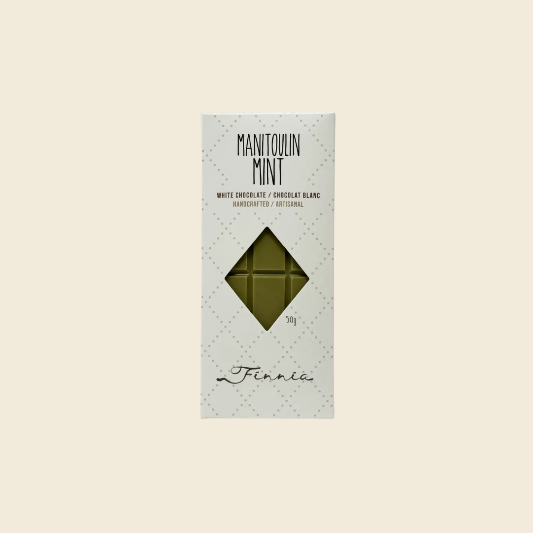 Manitoulin Mint White Chocolate Bar