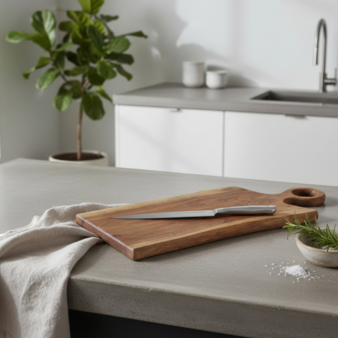 Acacia Wood Board w Handle