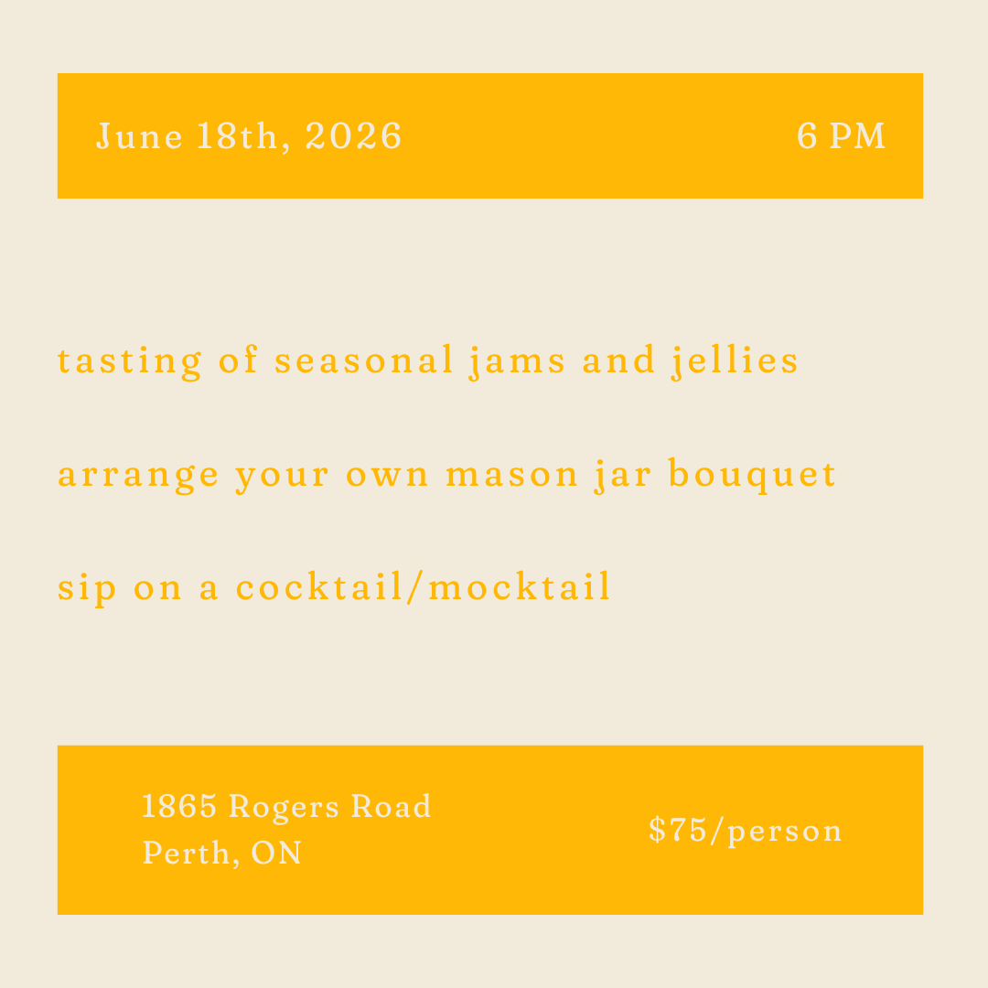 Jams, Jellies, & Florals Workshop