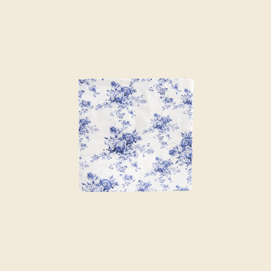 Blue Vintage Floral Napkins
