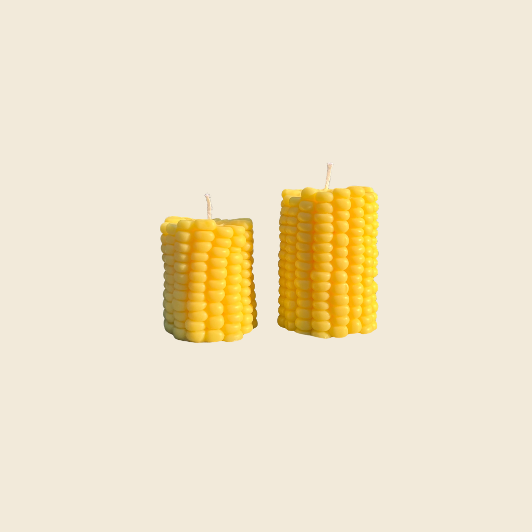 Handcrafted Corn Candle Set