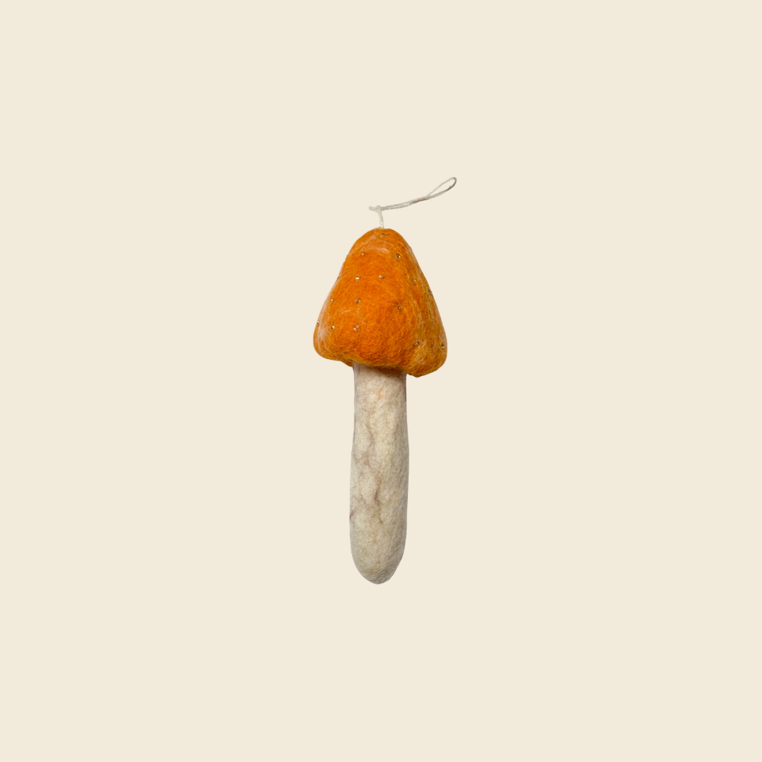 Felt Mushroom Ornament