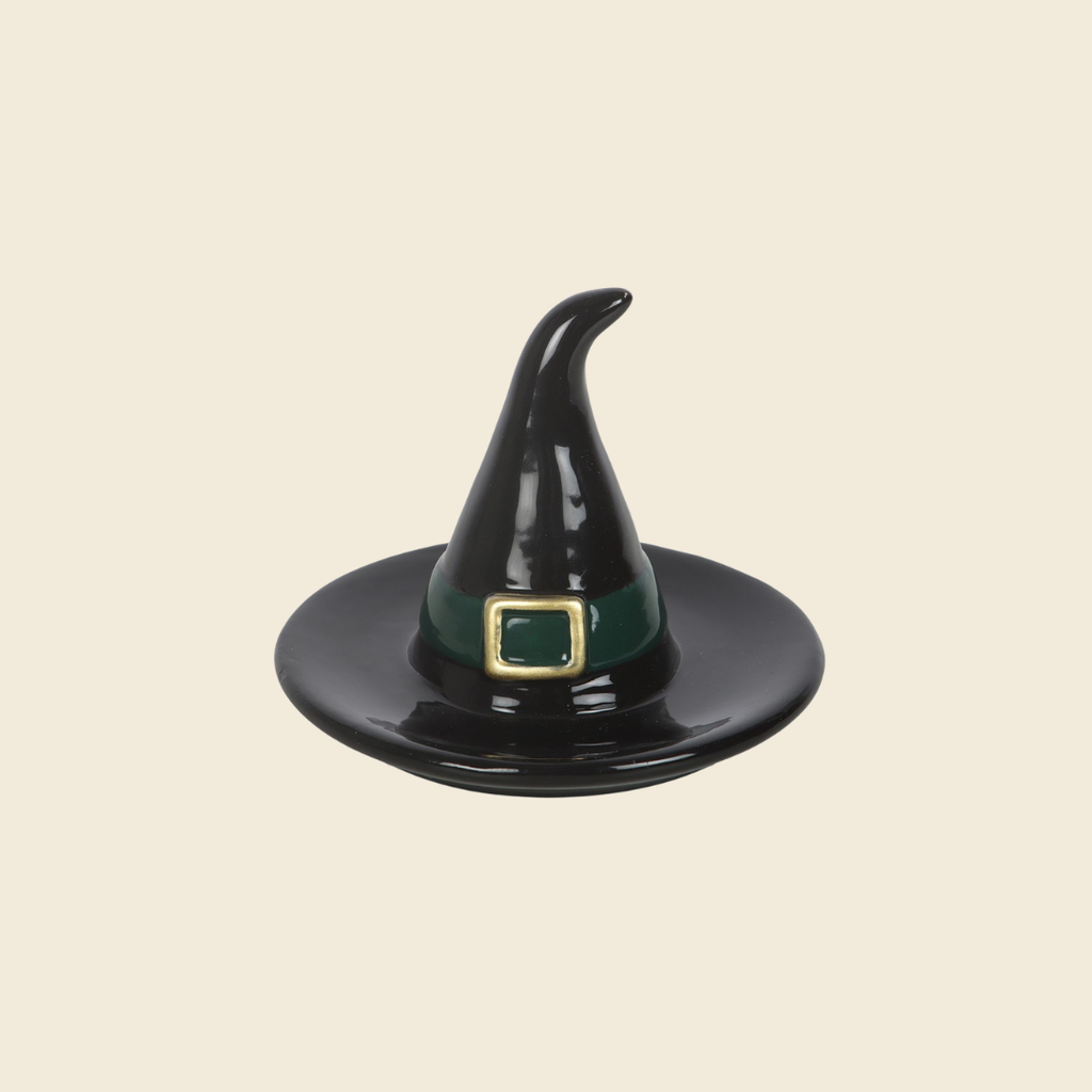 Black Witch Hat Ceramic Trinket Dish