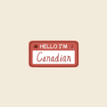 Hello I'm Canadian Sticker
