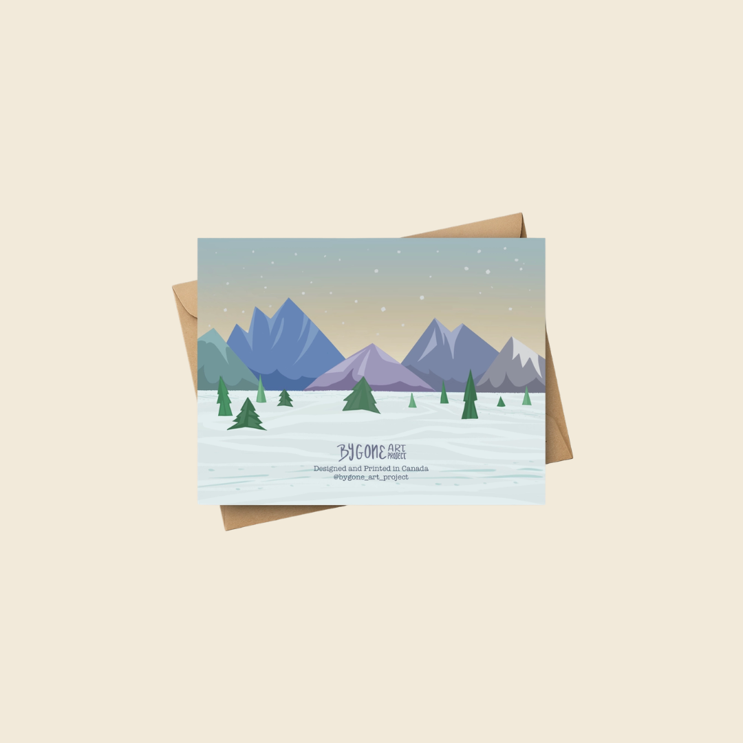 Skiing Animals Seasons Greetings Card