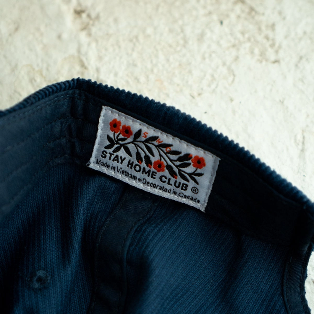 Reaching Goose Navy Corduroy Hat