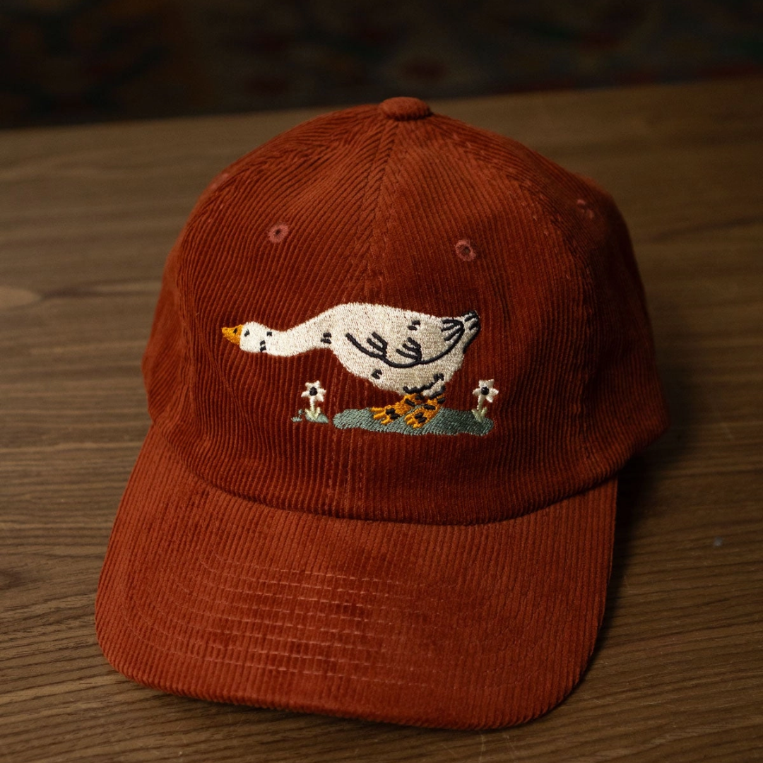 Reaching Goose Rust Corduroy Hat