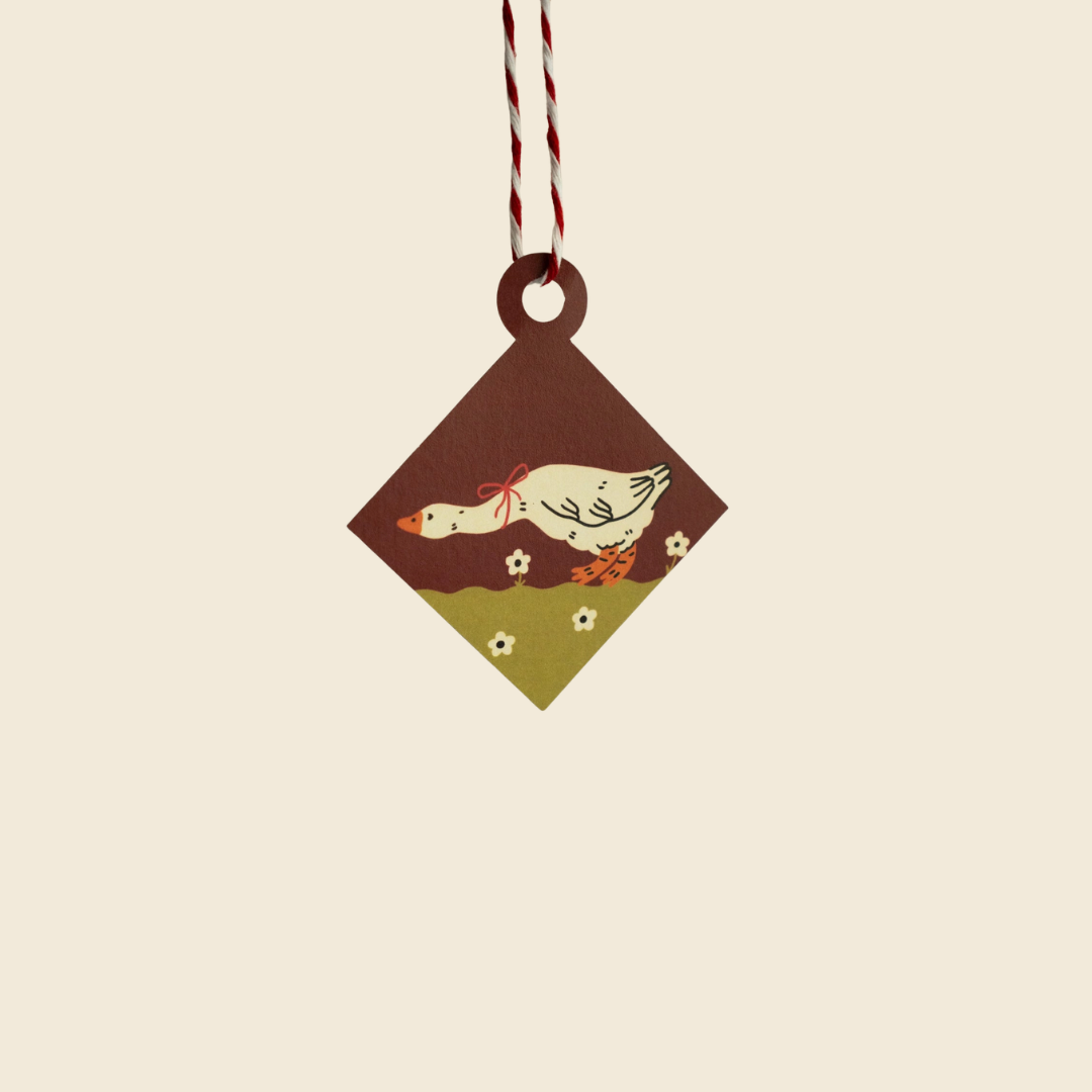 Holiday Goose Punch Out Card