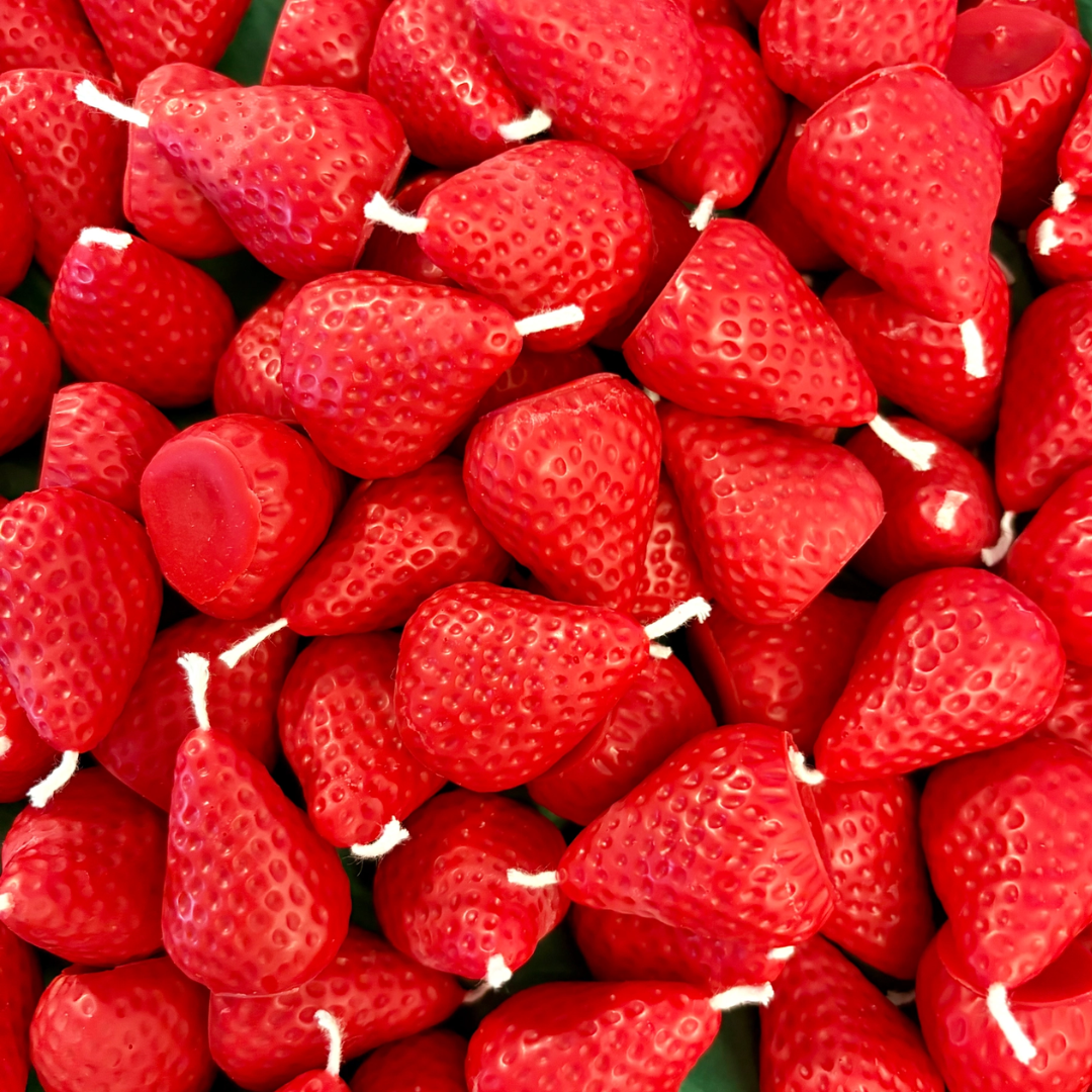 Strawberry Birthday Candles (x10)