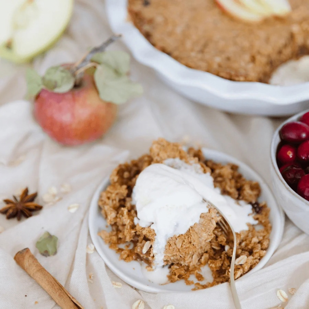 Apple Cranberry Crumble