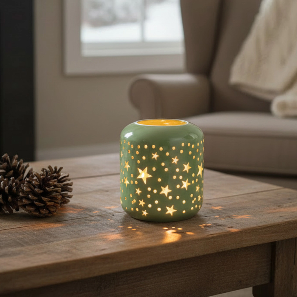 Metal Cutout Candle Holder (Stars)