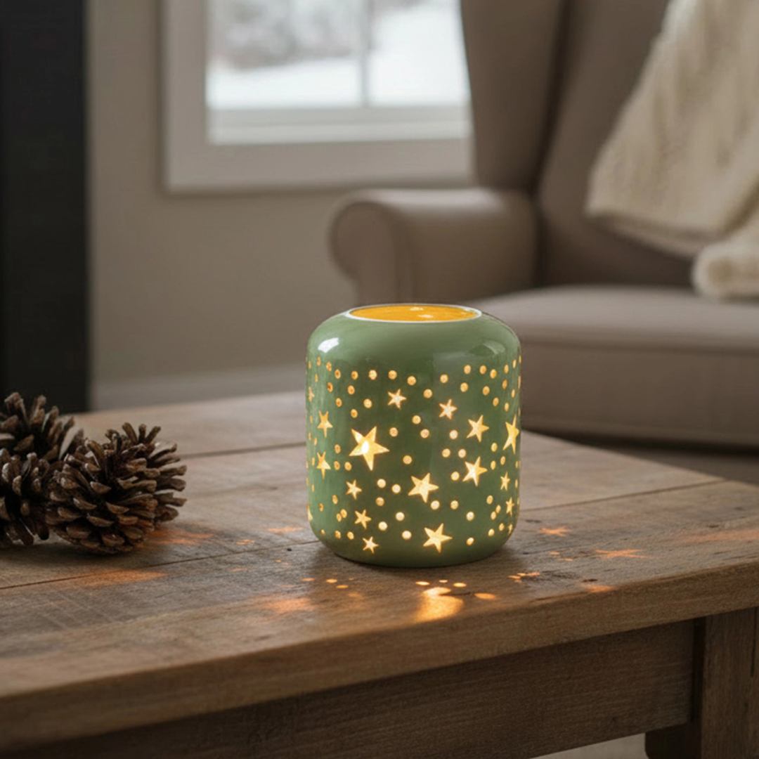 Metal Cutout Candle Holder (Stars)