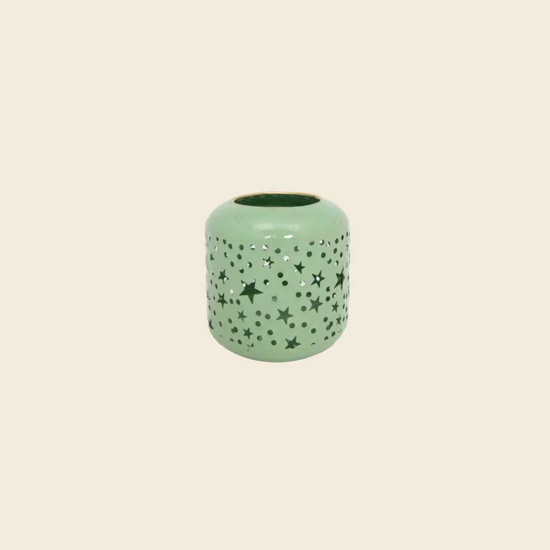 Metal Cutout Candle Holder (Stars)