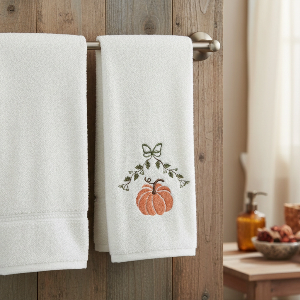 Pumpkin Hand Towels