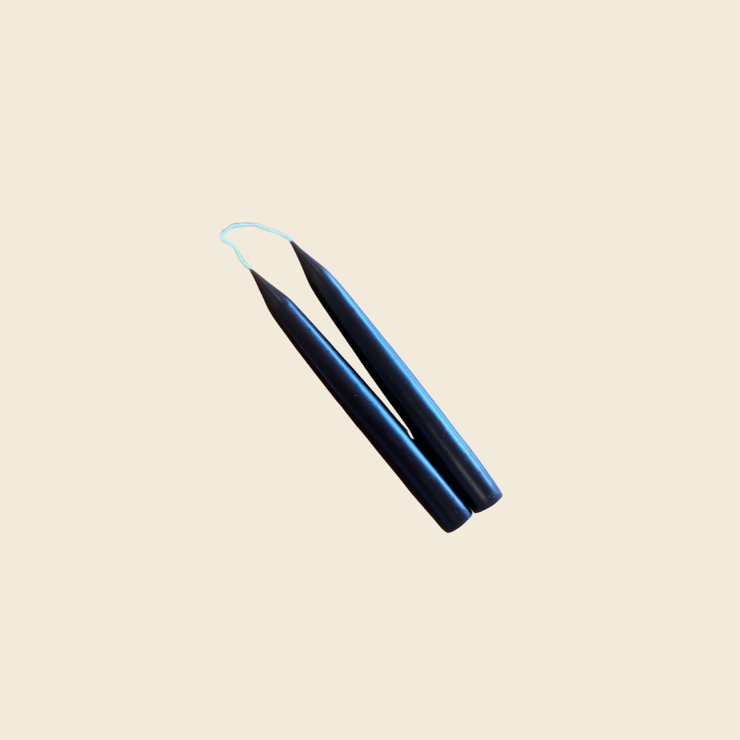 8" Brown Tapered Candle