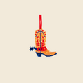 Cowboy Boot Acetate Ornament