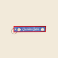 Garlic Girl Embroidered Keychain