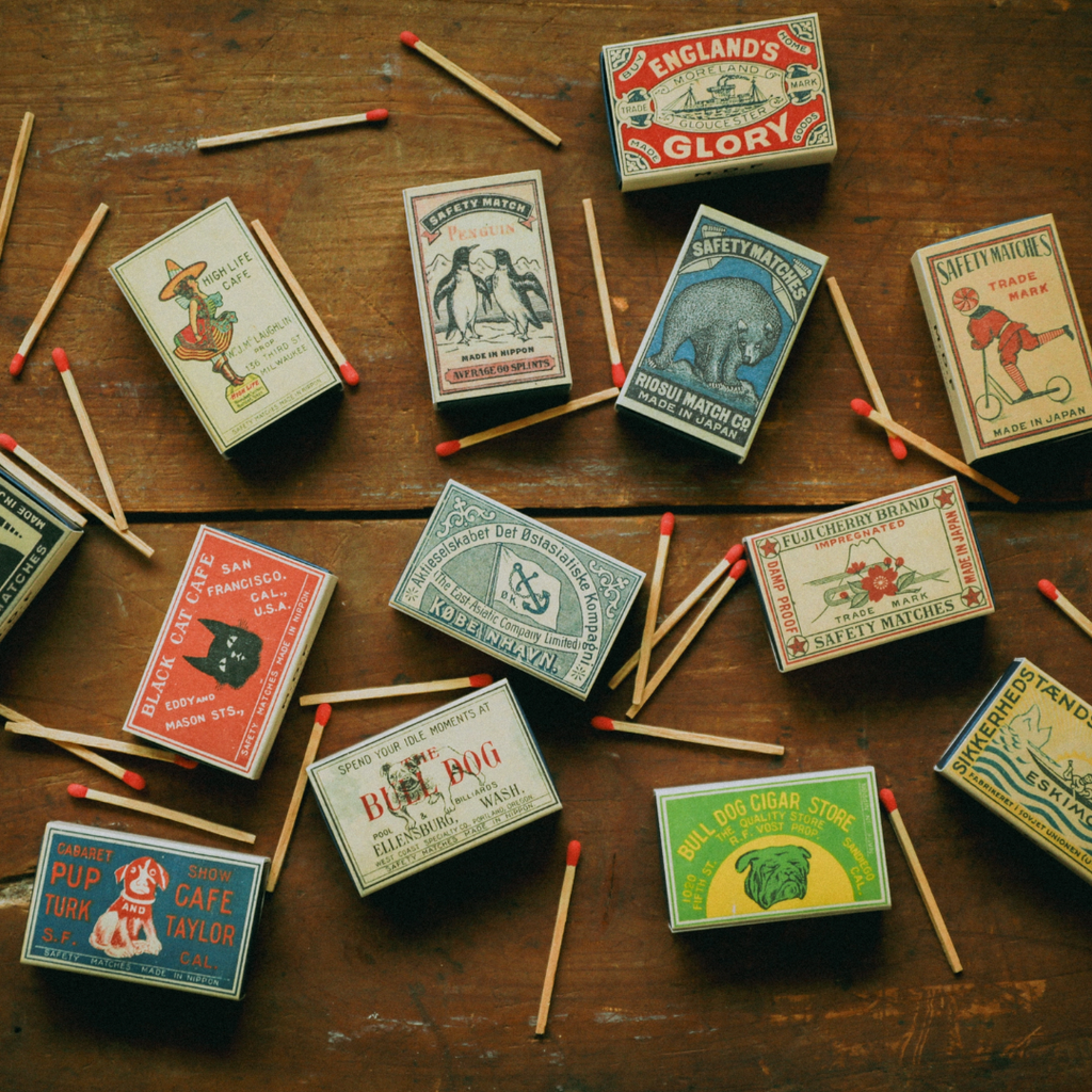 Whimsical-Themed Retro Matches