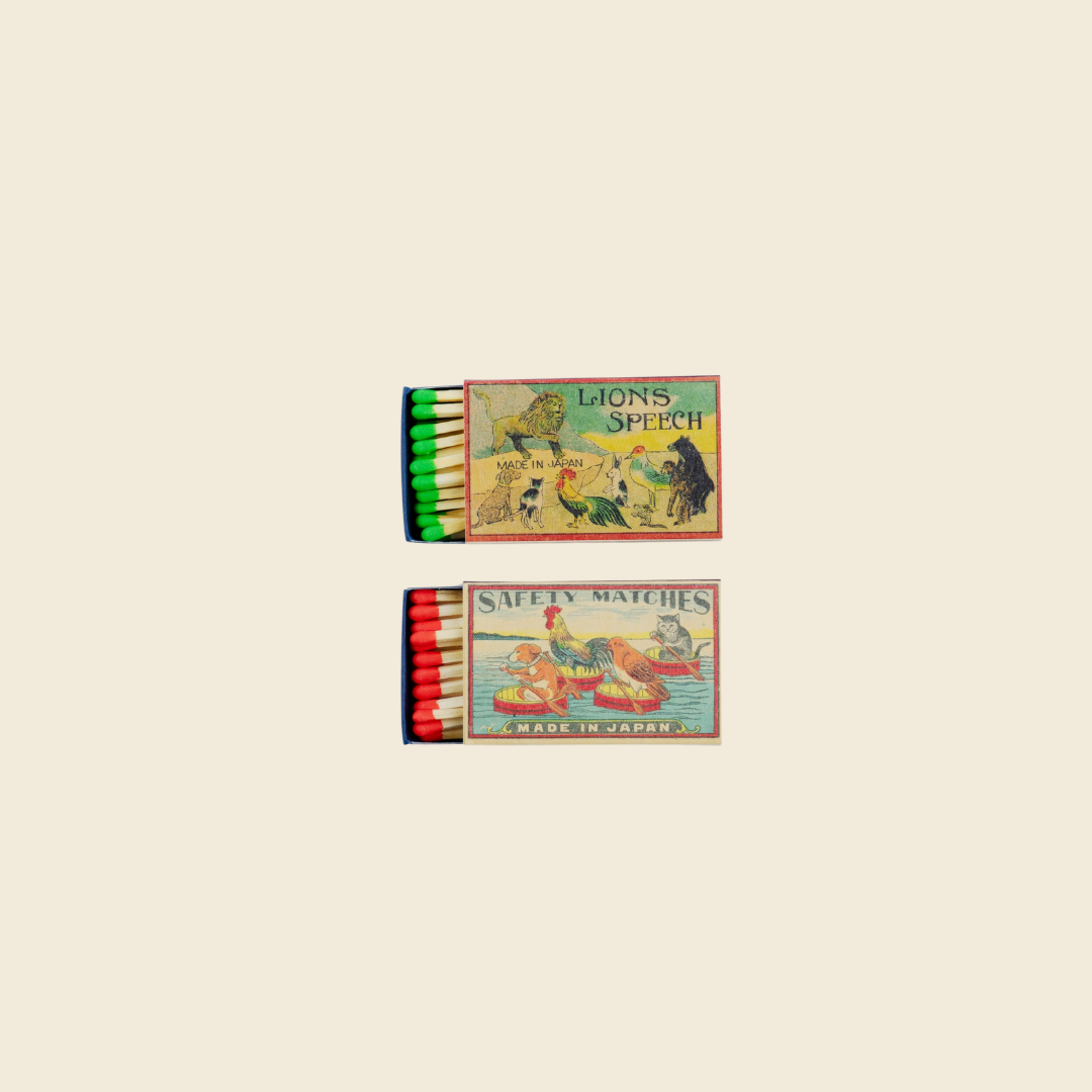 Whimsical-Themed Retro Matches