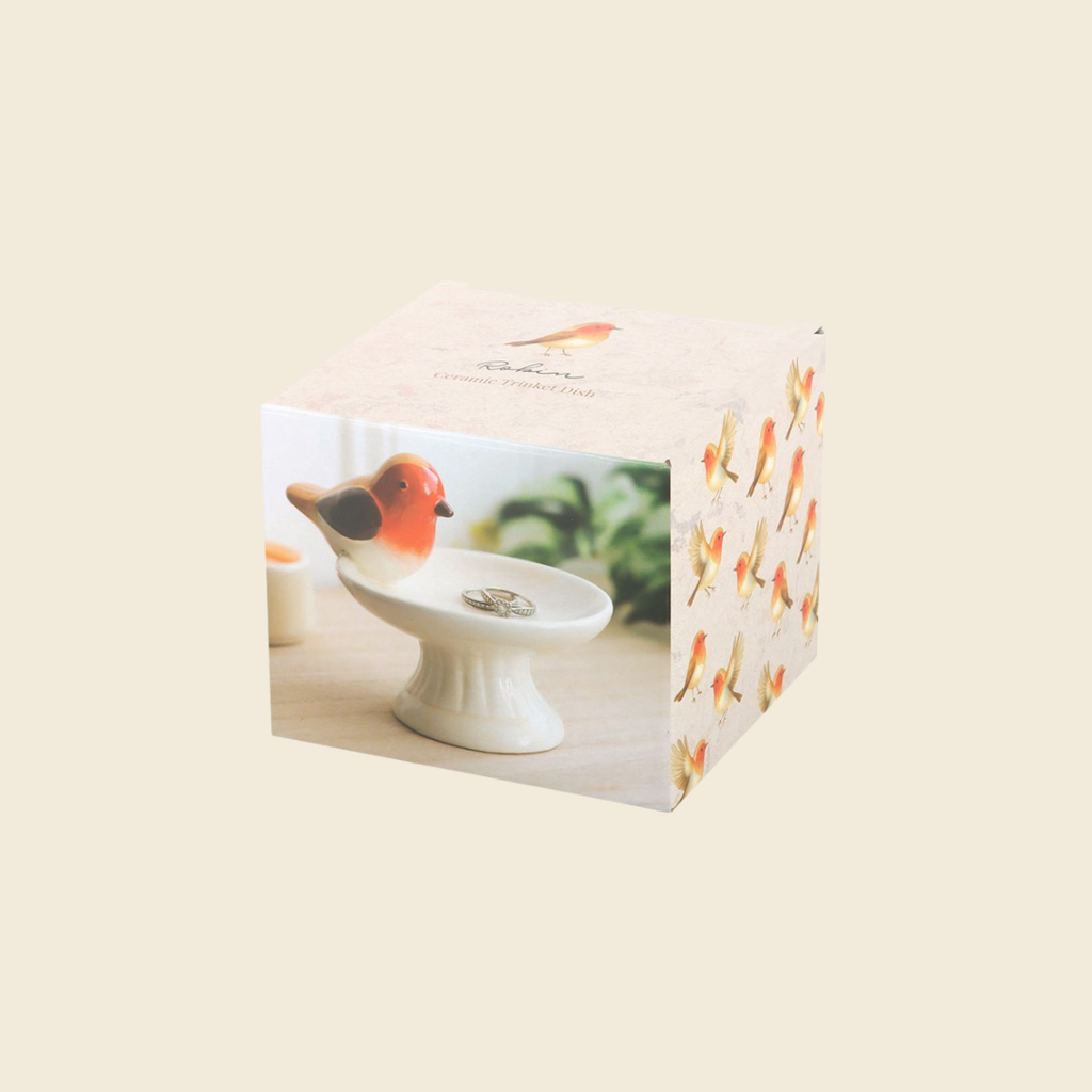 Robin Bird Bath Trinket Dish