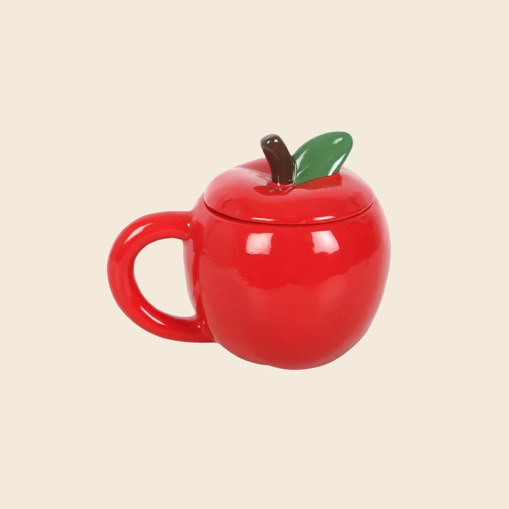 Apple Shaped Lidded Mug