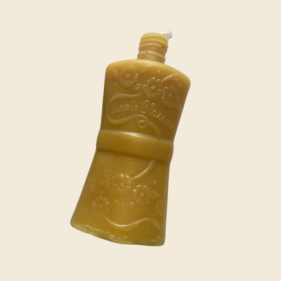Apple Blossom Bottle Beeswax Candle