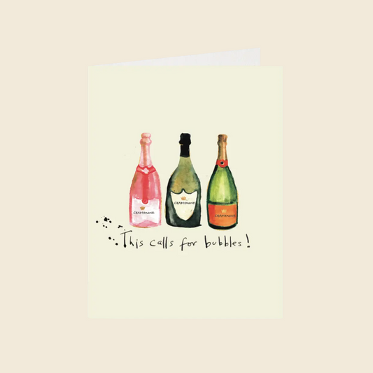 "This Calls for Bubbles!" Card