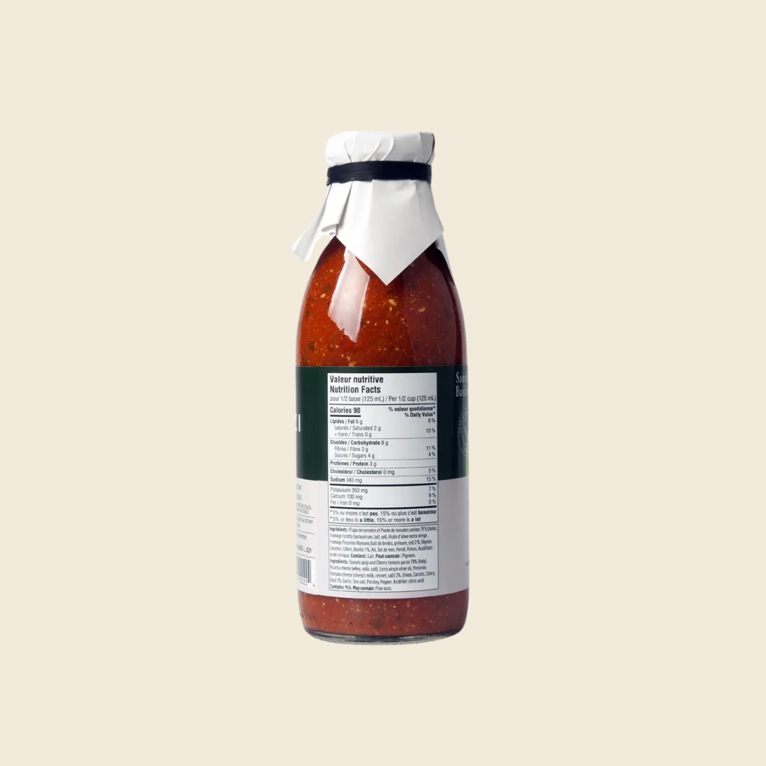 Basil and Pecorino Sauce