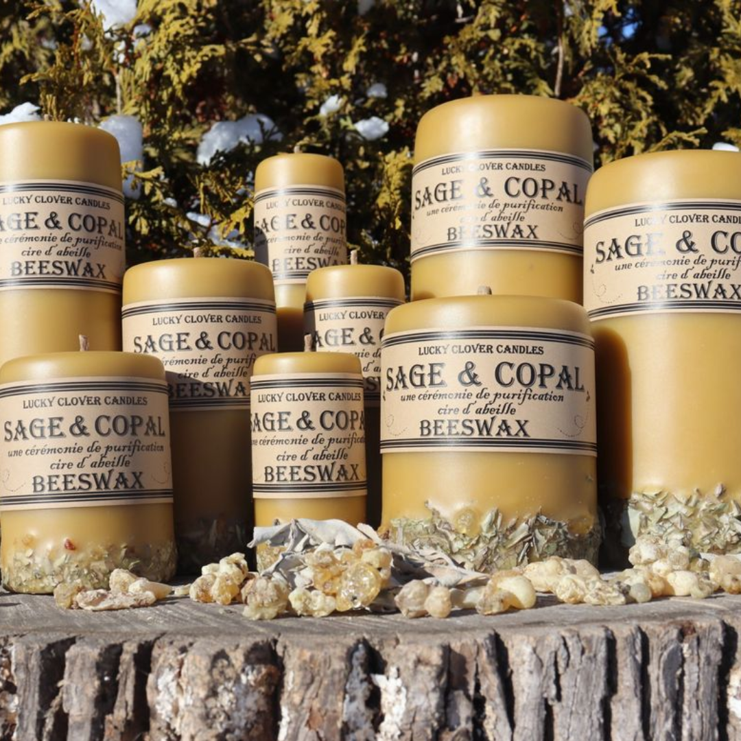 Sage & Copal Beeswax Candles