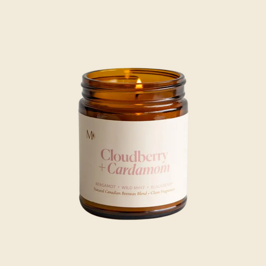 Cloudberry + Cardamon Beeswax Candle