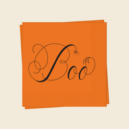 "Boo" Cocktail Napkins