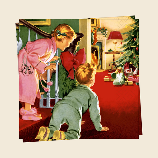 Vintage Christmas Napkin
