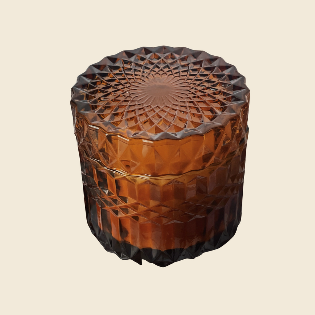 Warm Croissant Candle in Amber Jar
