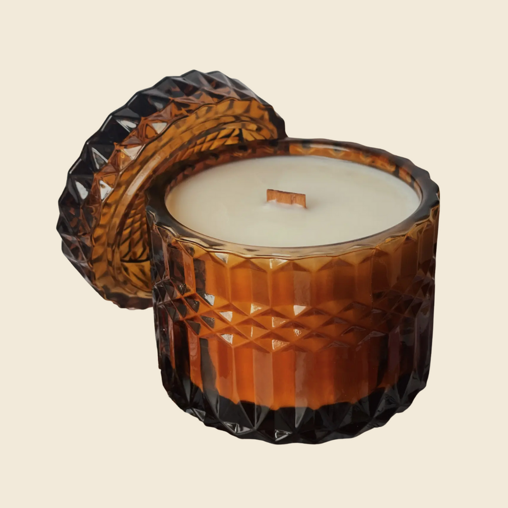 Warm Croissant Candle in Amber Jar