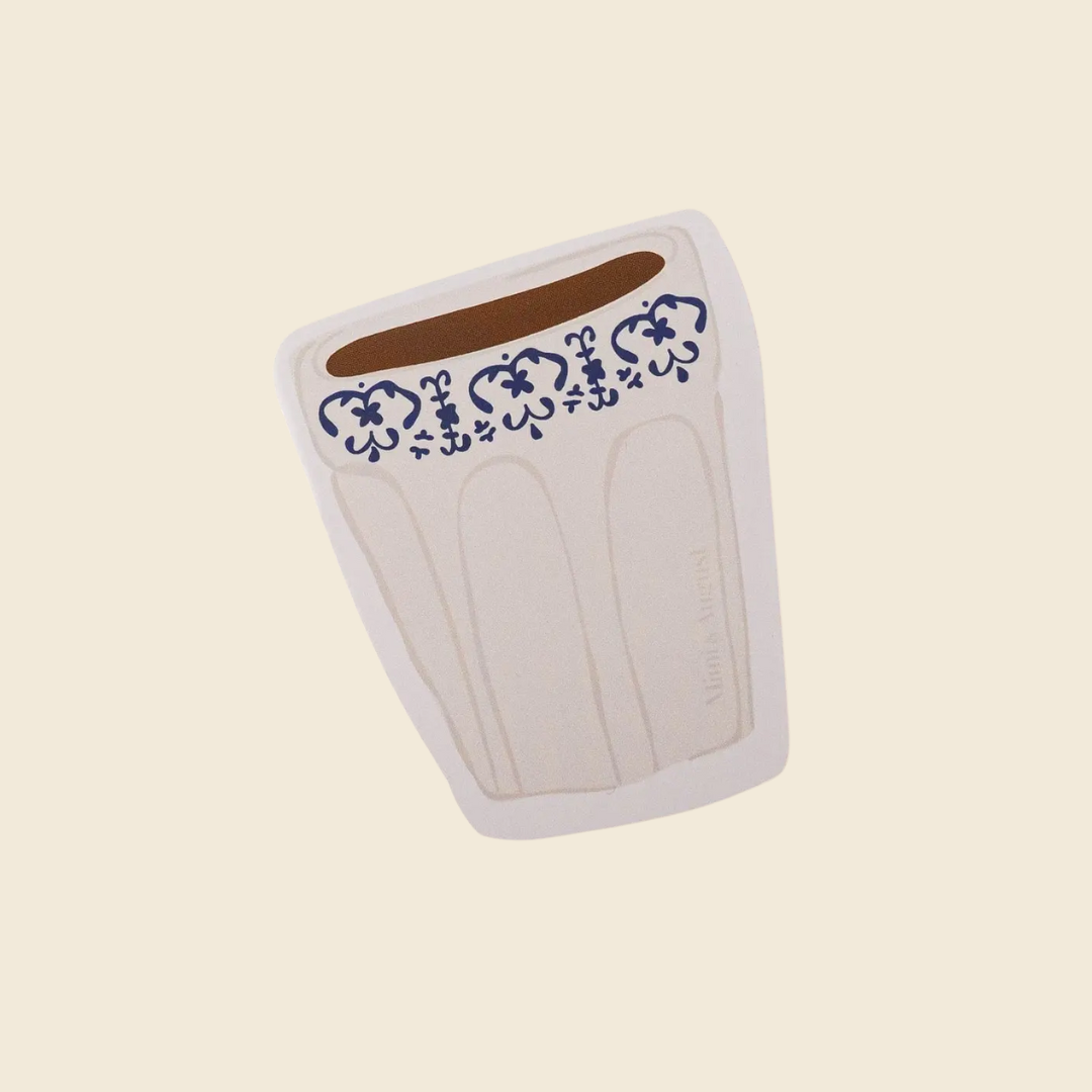 Cafe Latte Vinyl Sticker