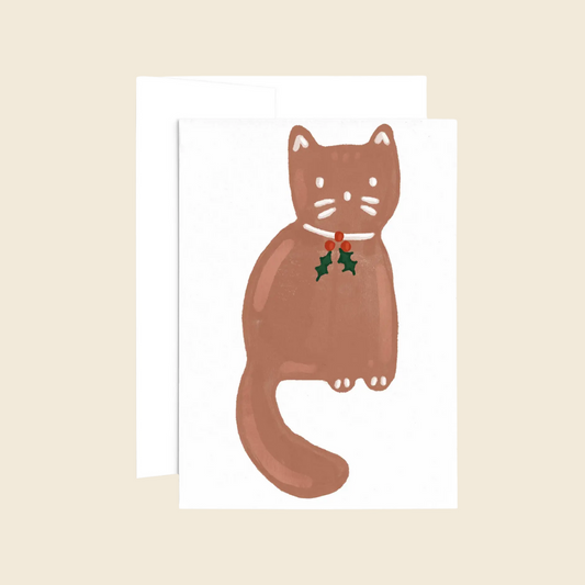 "Merry Cat" Holiday Card